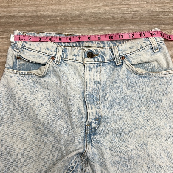 Orange tab San Francisco Vintage Levi’s 33x30 light acid wash amazing condition - Picture 8 of 10